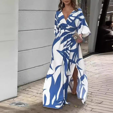 Women's Printed Loose Dress Dropshipman