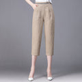 Linen Pants Summer New Loose Harem Pants Women Dropshipman