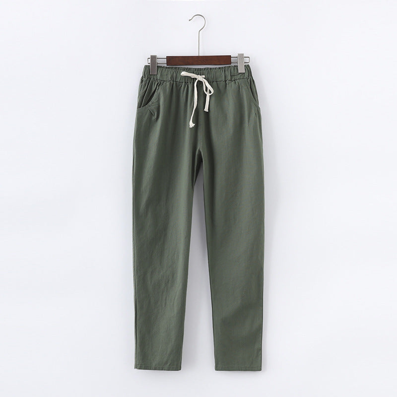 Women's cropped pants women harem pants Dropshipman