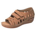 Fashion Velcro Hollow Fish Mouth Sandals Dropshipman