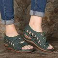 Fashion Velcro Hollow Fish Mouth Sandals Dropshipman