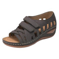 Fashion Velcro Hollow Fish Mouth Sandals Dropshipman