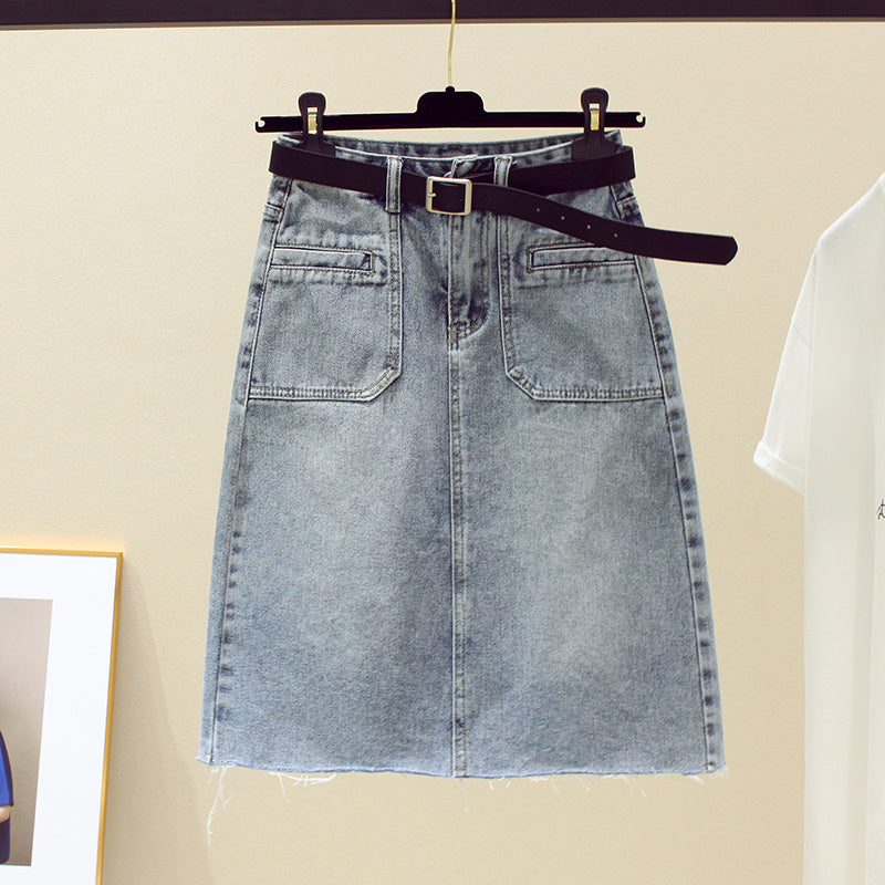New High-Waisted Thin a-line Skirt Dropshipman