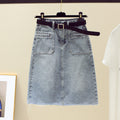 New High-Waisted Thin a-line Skirt Dropshipman