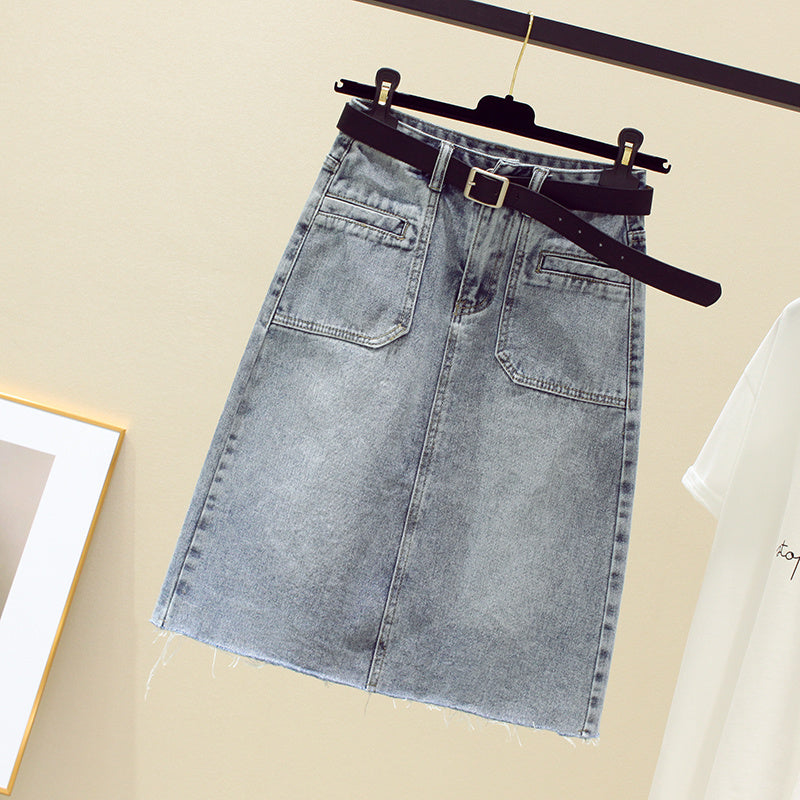 New High-Waisted Thin a-line Skirt Dropshipman