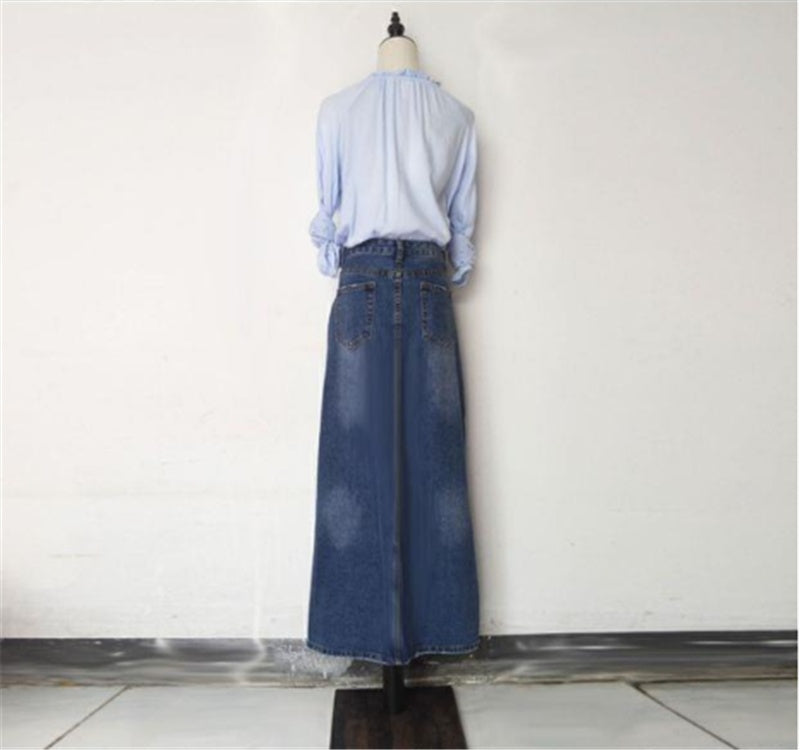 Long Denim Skirts Dropshipman