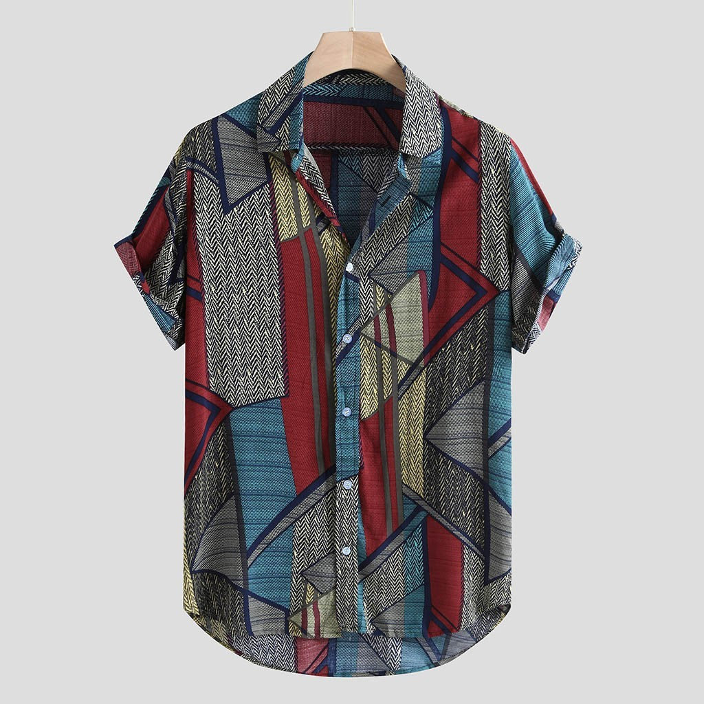 Hawaii Shirts Men Hip Hop Printing Shirts Dulcet