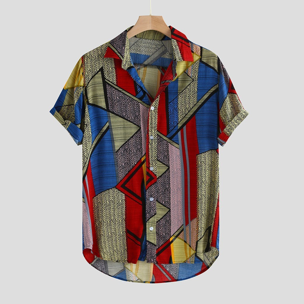 Hawaii Shirts Men Hip Hop Printing Shirts Dulcet
