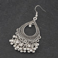 Vintage Tassel Drop Silver Earrings Dropshipman