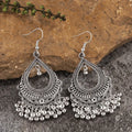 Vintage Tassel Drop Silver Earrings Dropshipman