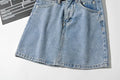 Side Cut Denim Skirt Women's New Sexy Bag Hip Skirt Dropshipman