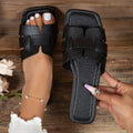 Square Toe Flat Sandals Dropshipman