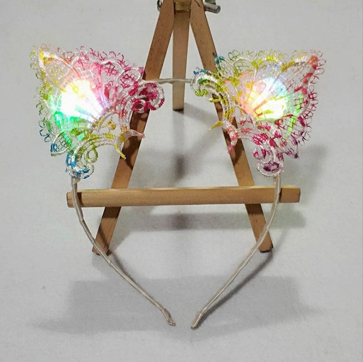 Flashing Lights Cat Ears Headband Dropshipman