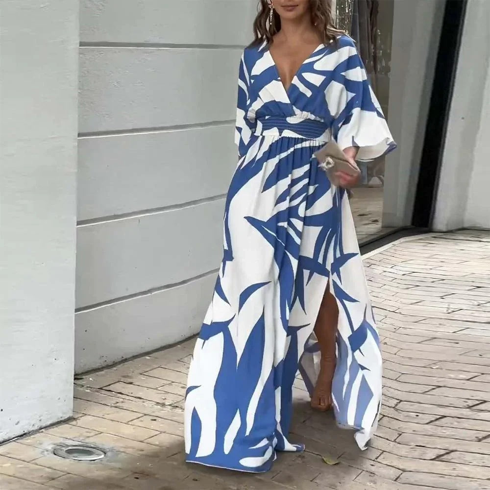 Women's Printed Loose Dress Dropshipman