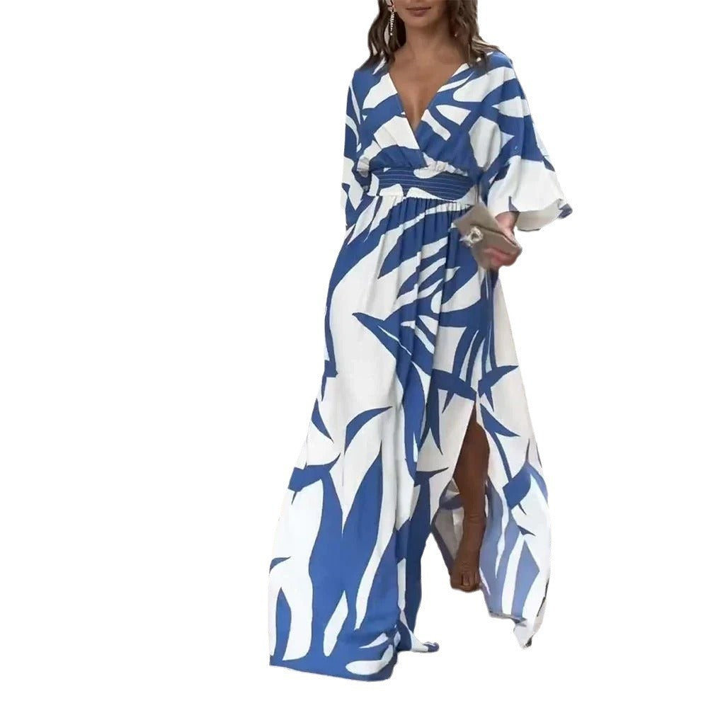 Women's Printed Loose Dress Dropshipman