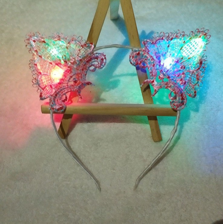 Flashing Lights Cat Ears Headband Dropshipman
