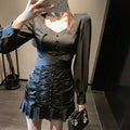 Puff Sleeve Dress Dropshipman