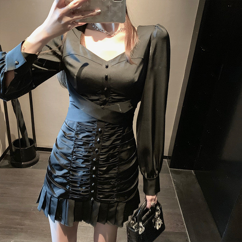 Puff Sleeve Dress Dropshipman
