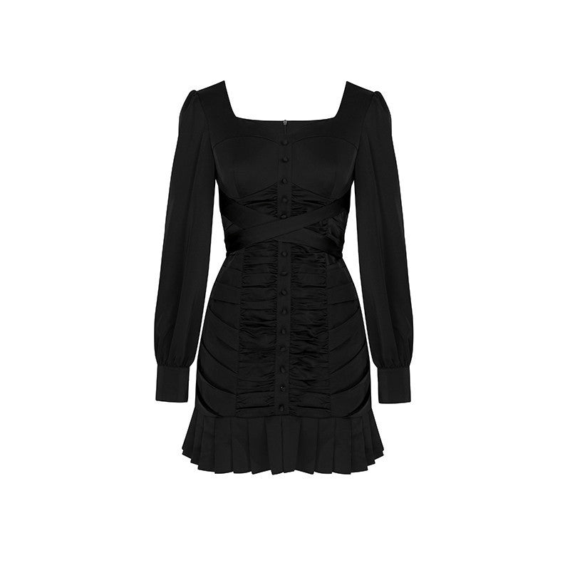 Puff Sleeve Dress Dropshipman