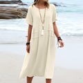 Women's Summer Loose Casual Midi Dress Dropshipman