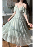 Chiffon Suspender Dress For Women Dropshipman