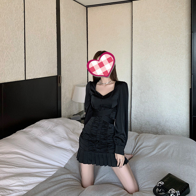 Puff Sleeve Dress Dropshipman