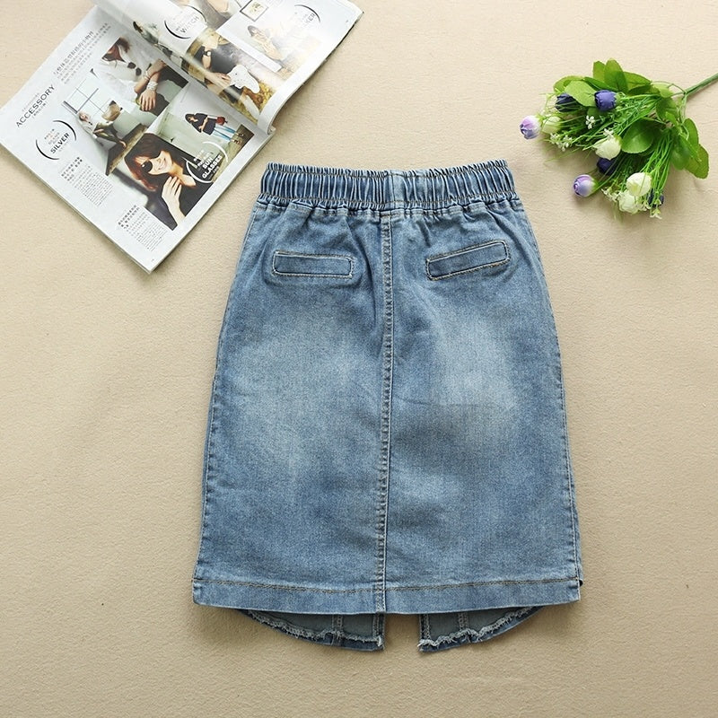 Lace-up elastic waist bag hip skirt Dropshipman