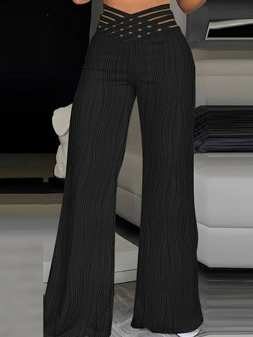 Women's Elegant Wide-Leg Flare Jeans Dropshipman