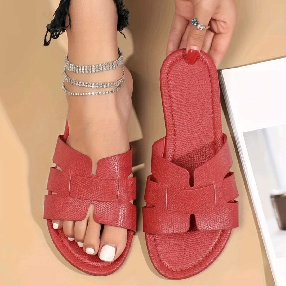 Square Toe Flat Sandals Dropshipman