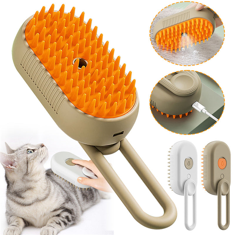 3 In 1 Electric Spray Cat and Dog Hair Brushes For Massage Pet Grooming Comb Hair Removal Combs Pet Products Dropshipman