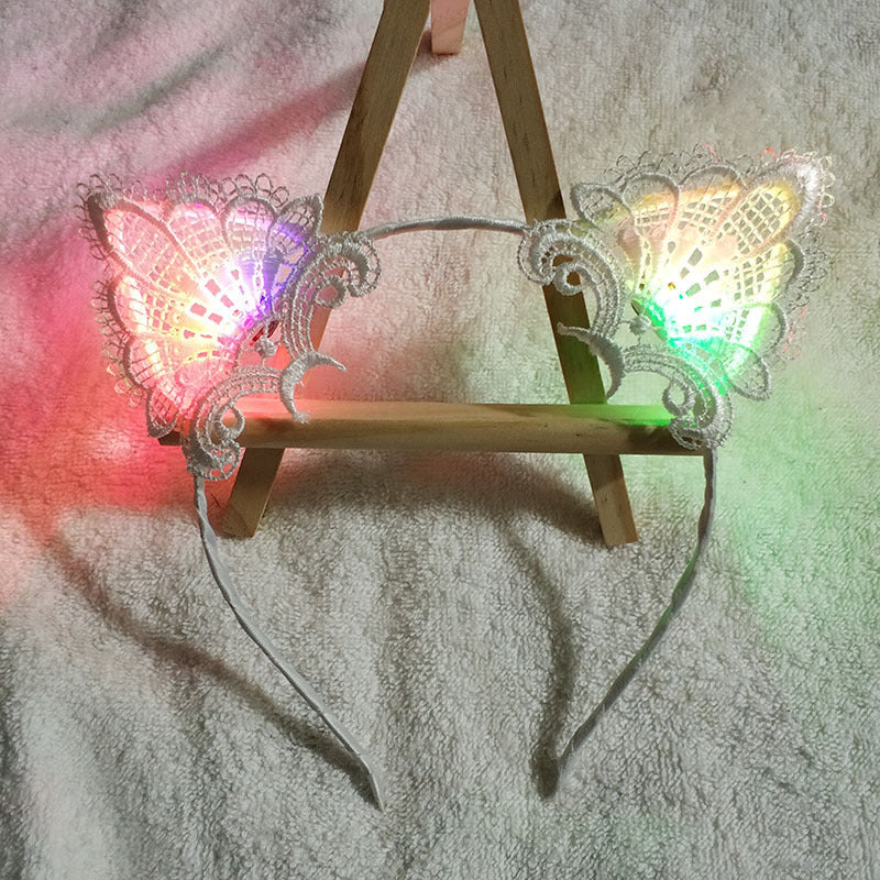 Flashing Lights Cat Ears Headband Dropshipman