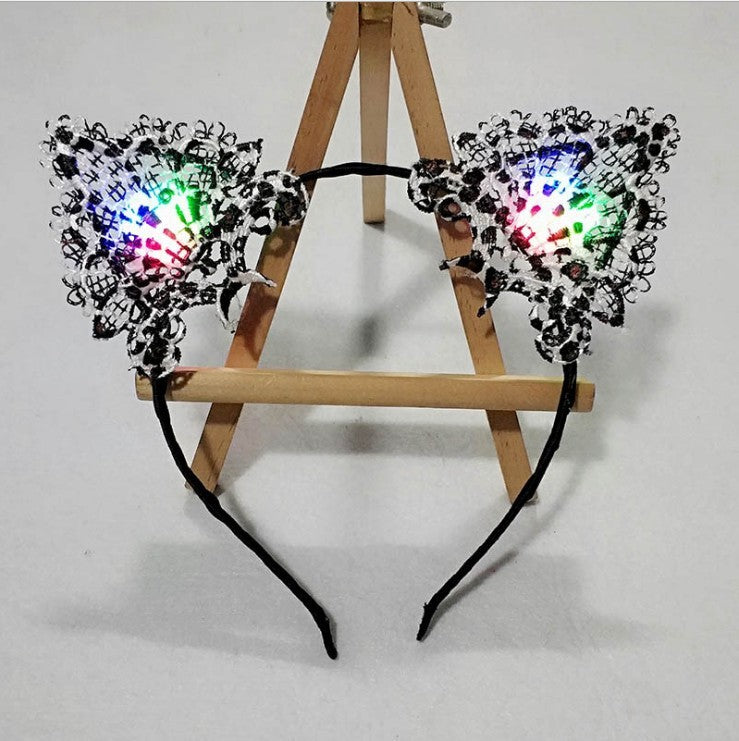 Flashing Lights Cat Ears Headband Dropshipman