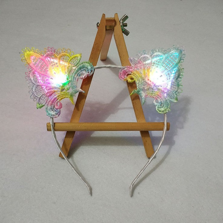 Flashing Lights Cat Ears Headband Dropshipman
