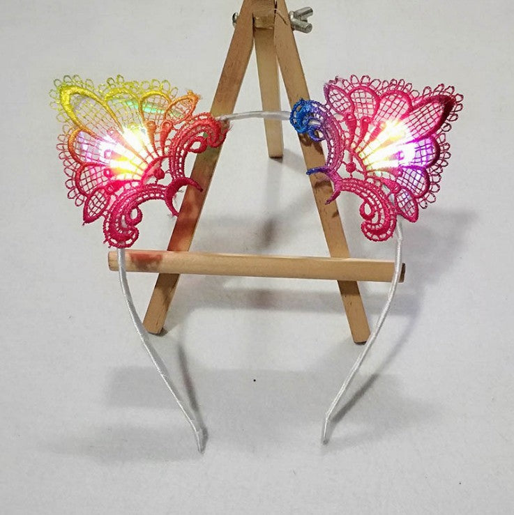 Flashing Lights Cat Ears Headband Dropshipman