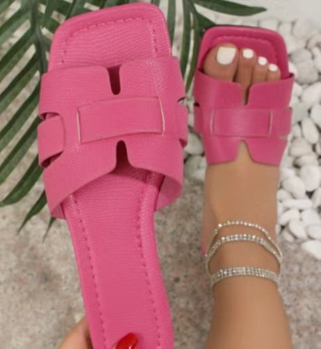 Square Toe Flat Sandals Dropshipman