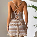 Women Knitted Spaghetti Strap Dress Dropshipman