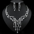 New Crystal Jewelry Zircon Jewelry Set Tassel Pendant Dropshipman