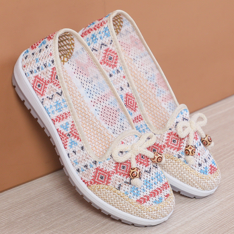Women's Soft-soled Non-slip Breathable Hollow Cloth Shoes Dropshipman