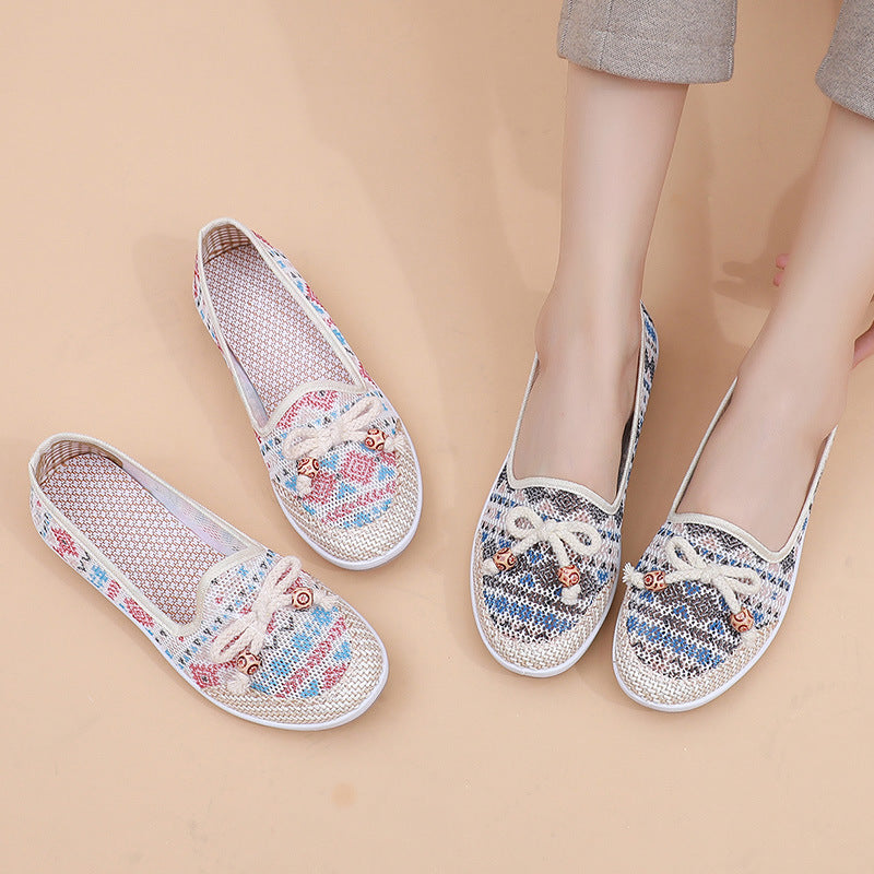 Women's Soft-soled Non-slip Breathable Hollow Cloth Shoes Dropshipman