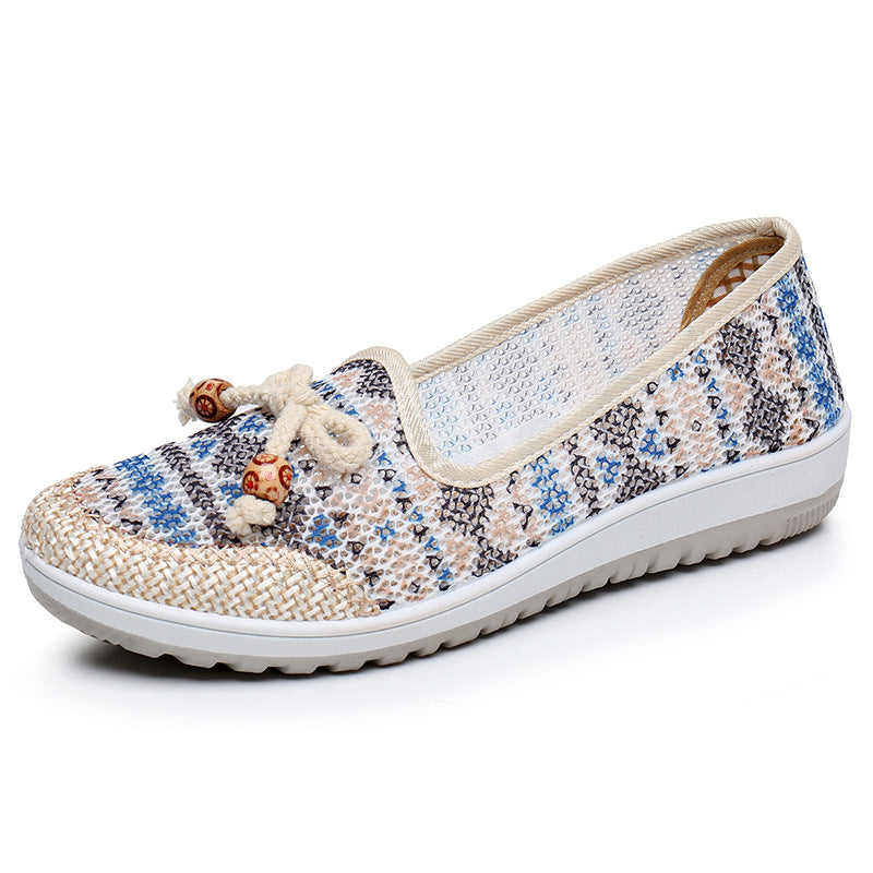 Women's Soft-soled Non-slip Breathable Hollow Cloth Shoes Dropshipman