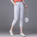 Linen Pants Summer New Loose Harem Pants Women Dropshipman