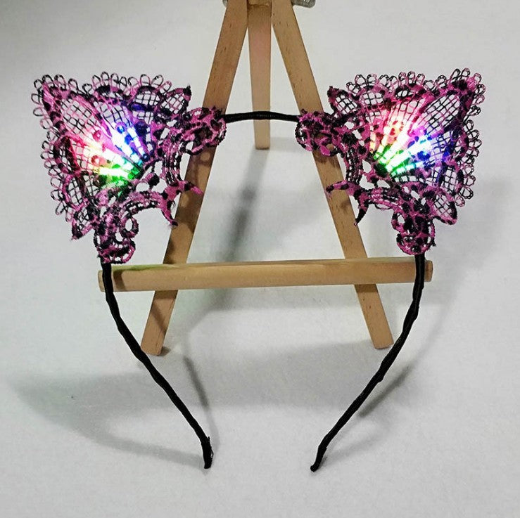Flashing Lights Cat Ears Headband Dropshipman