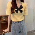 Turtleneck Bowknot Top Women Dropshipman