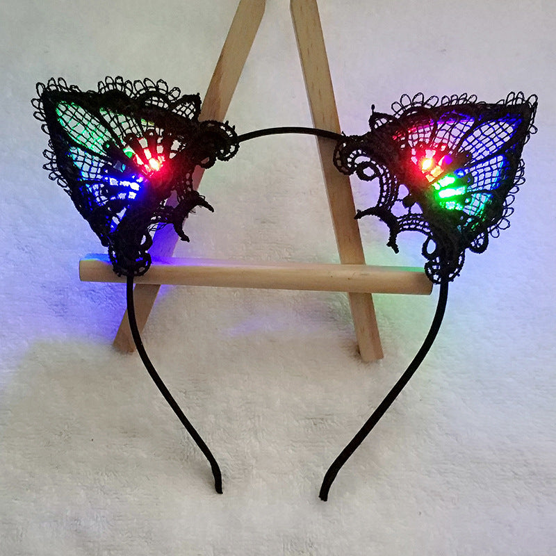 Flashing Lights Cat Ears Headband Dropshipman