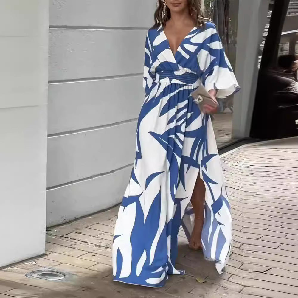 Women's Printed Loose Dress Dropshipman