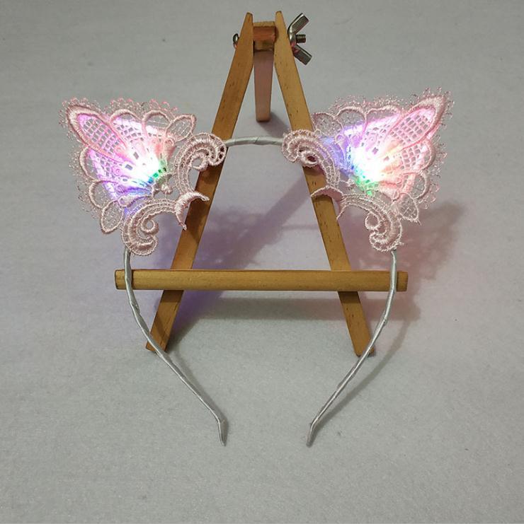 Flashing Lights Cat Ears Headband Dropshipman