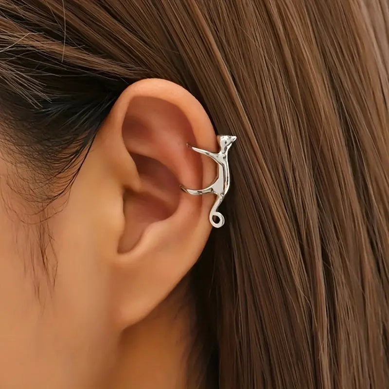 Leopard Shape Non-Piercing Small Ear Cuffs Dropshipman