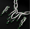 New Crystal Jewelry Zircon Jewelry Set Tassel Pendant Dropshipman